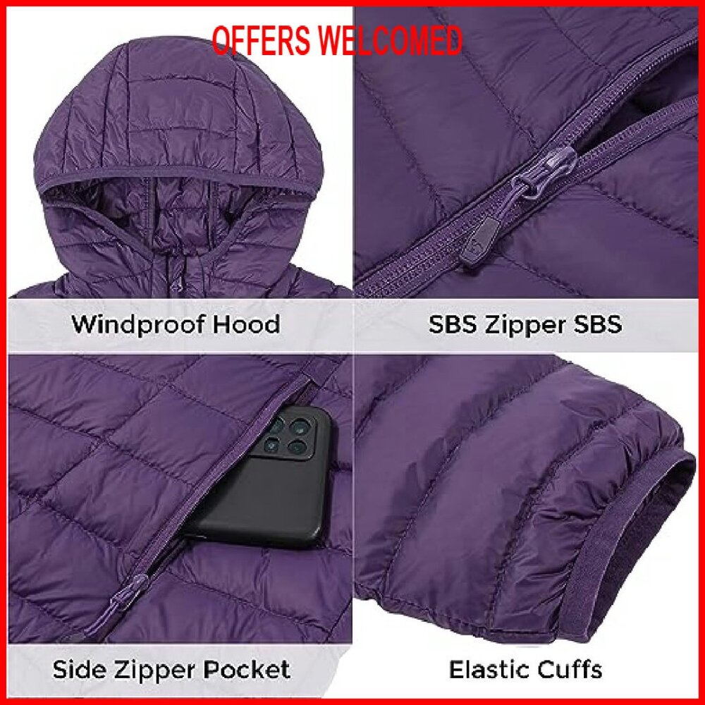 Women's Lightweight Packable Down Puffer Jacket H… - image 7